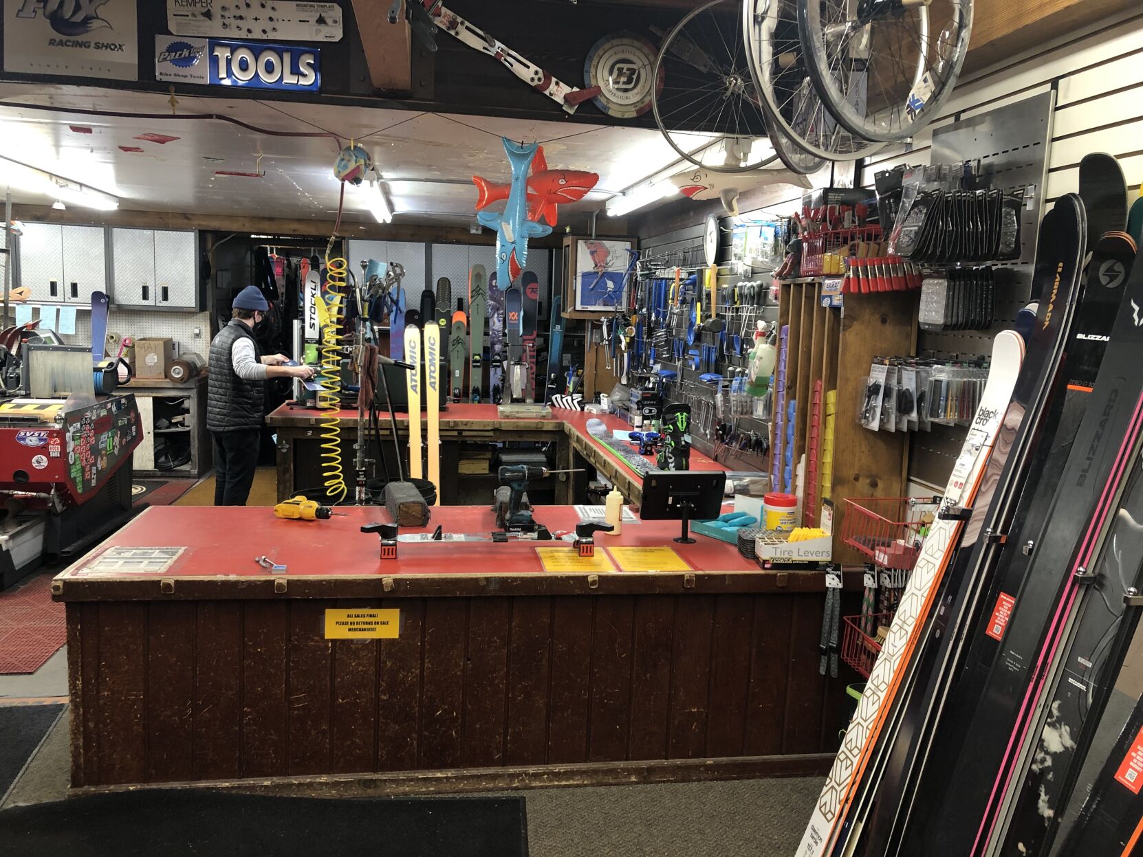 Round House Ski and Sports Center repair shop